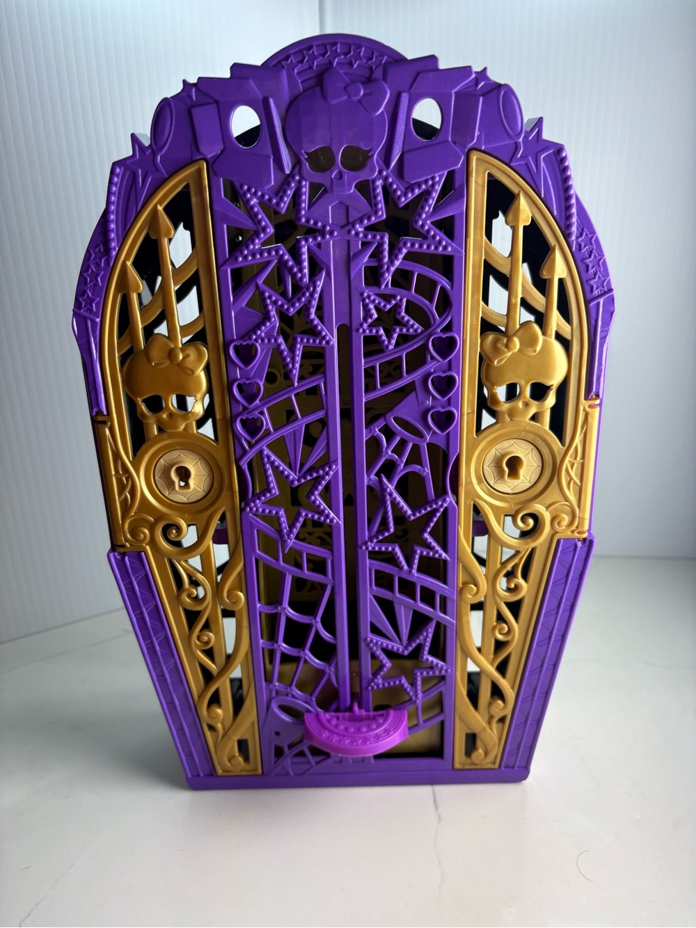 Monster High Purple & Gold Coffin Locker Storage Case (Empty Locker Only)